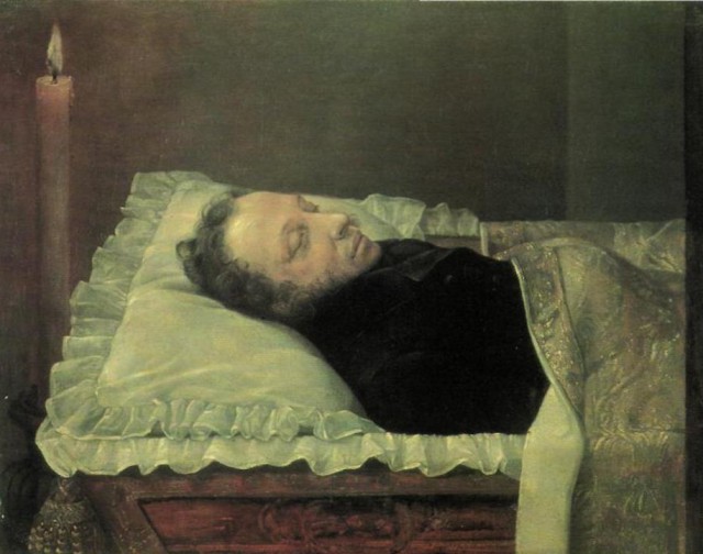 Пушкин: прощание, посмертная маска и первый музей