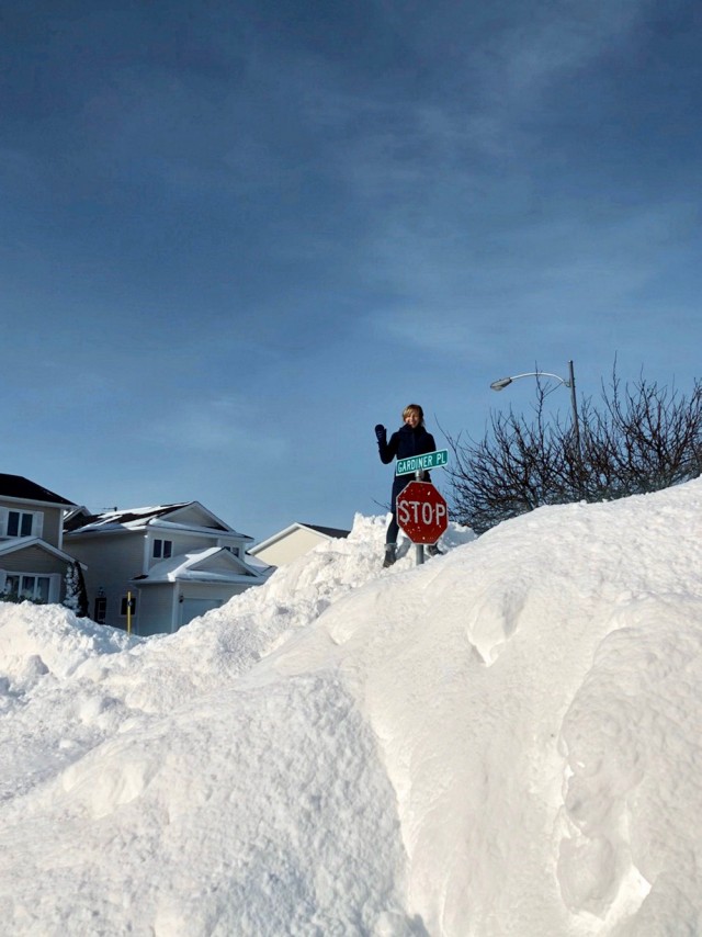 О канадских снегопадах в фотографиях
