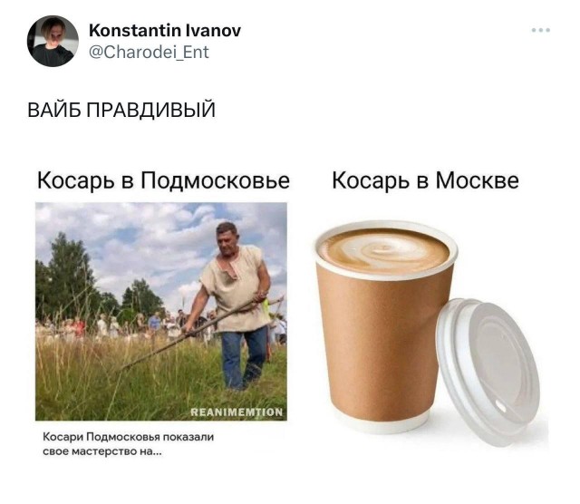 В соцсетях показали разницу между косарём в Москве и регионах