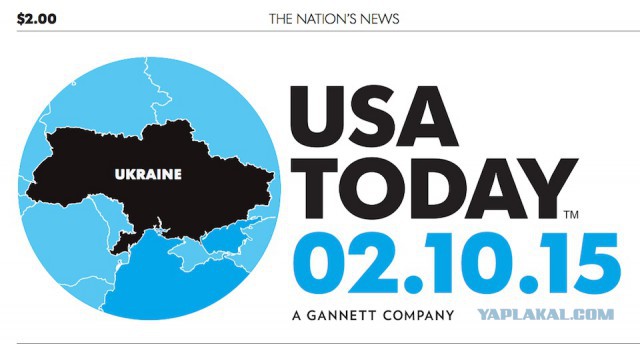 USA Today опубликовала карту Украины без Крыма