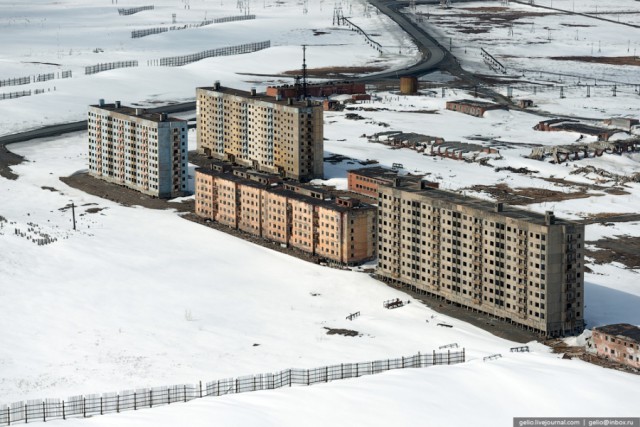 Норильск и Дудинка с высоты