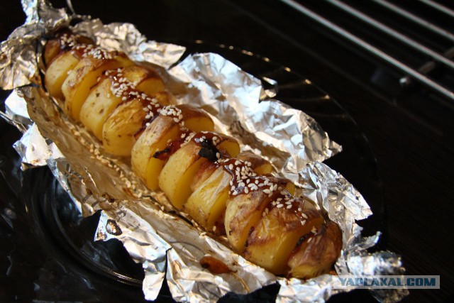 Печеный картофель с беконом