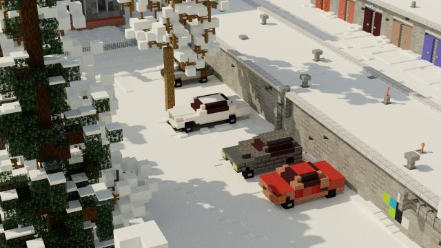 В Minecraft воссоздали пост-советский двор