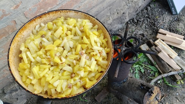 Печка из сотой трубы от скуки