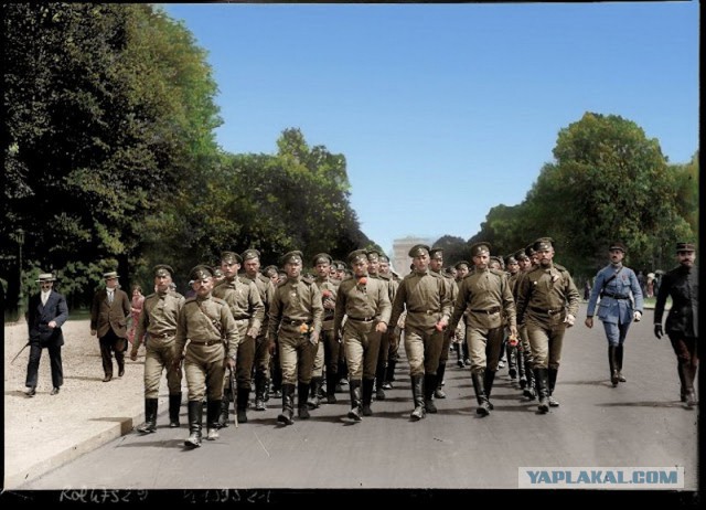 Раскрашенные фотографии русских в Первой мировой войне