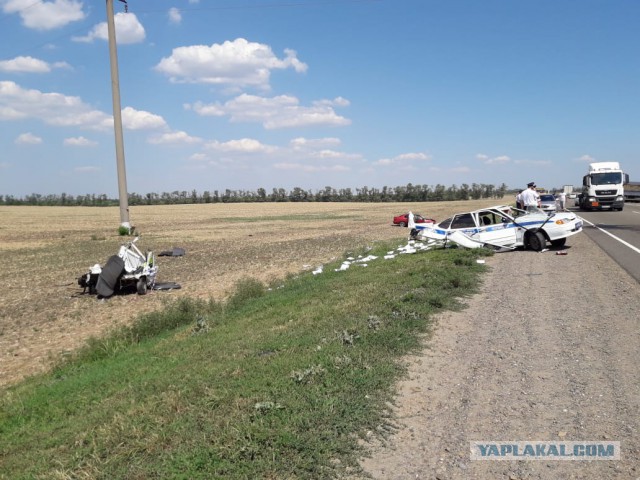 В догонку к ДТП, которое случилось на трассе «Краснодар-Кропоткин» 03.08.18г.