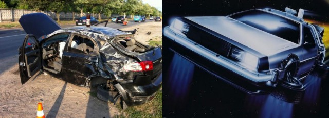 В Киеве пьяные автослесари уничтожили машину клиен