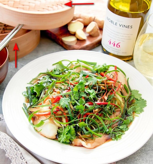 Рыба на парУ по-китайски