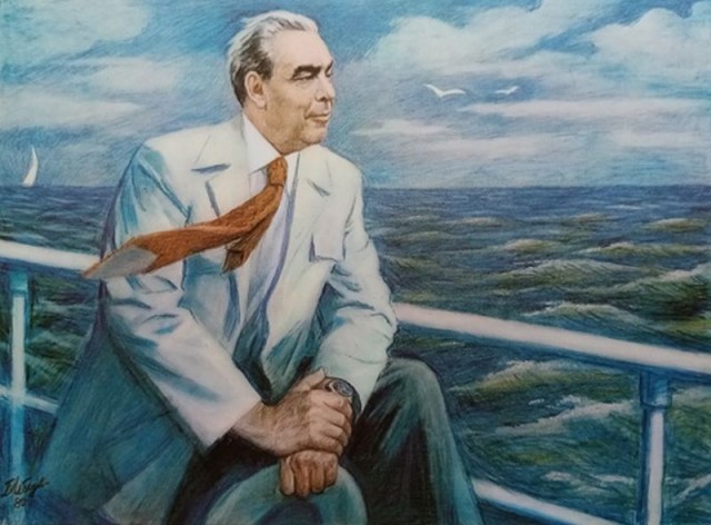 Биография Л.И. Брежнева в рисунках Бориса Лебедева