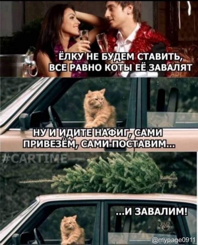 Новогодние картинки и тексты улыбательные (баяны и не очень)