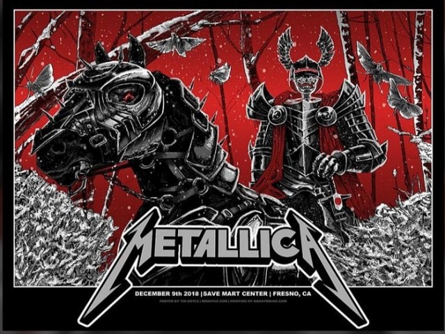 Концертные постеры от Metallica...