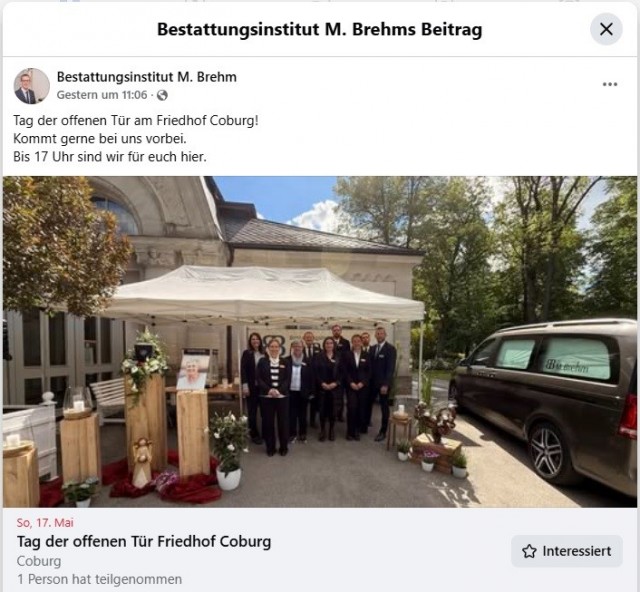 День открытых дверей на кладбище.