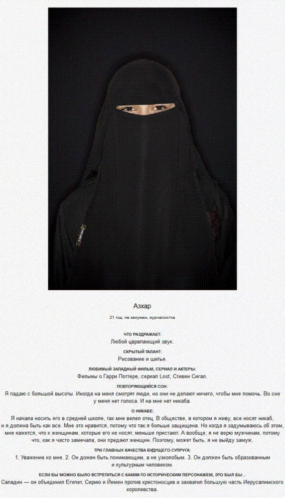 Мысли под никабом