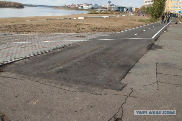 В Омске построили велодорожку за 10 миллионов руб