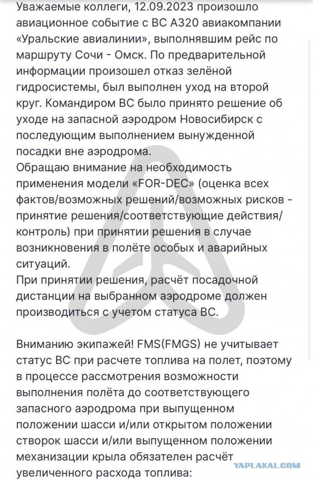 «Идиоты, а не лётчики». Заслуженный пилот РФ назвал ошибкой посадку А-320 в поле