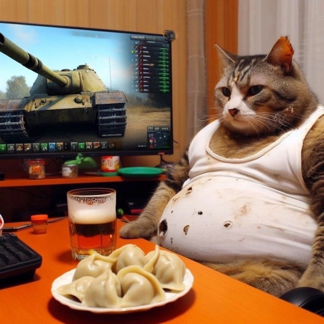 Котовторник глазами ИИ