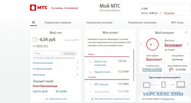 МТС. Гнева пост