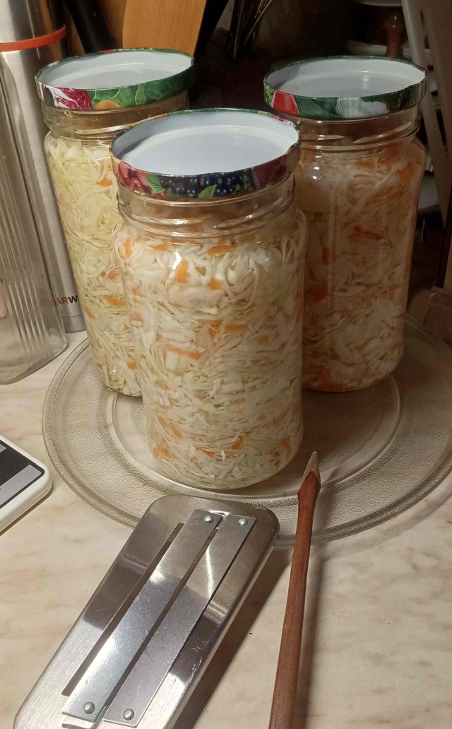 Рубка капусты по-старинке!