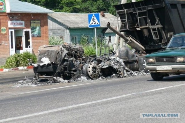 Пожар на Ярославском шоссе (14 фото)