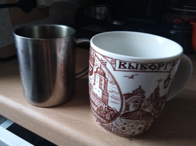 А из какой кружки вы пьете чай/кофе дома?