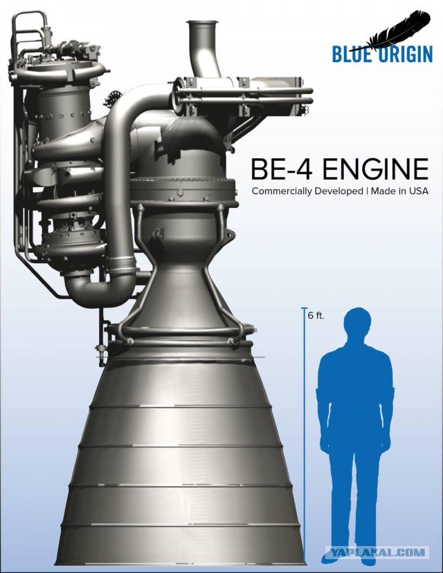 Ракетный двигатель Blue Origin BE-4 взорвался через 10 секунд после начала испытаний