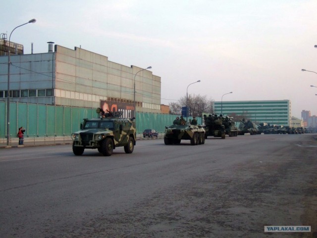 Танки в городе! Репетиция парада победы