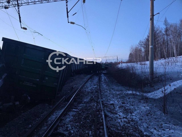 Сход вагонов в Амурской области