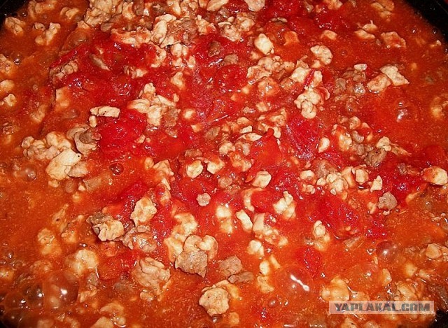 Баклажаны с тремя видами мяса