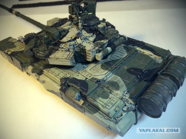 Модель танка Т-90А в масштабе 1/35