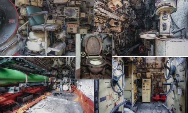 Захватывающие снимки показывают тесноту внутри советской подводной лодки времен Холодной войны