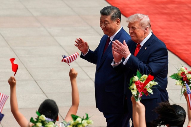 Как Трампа встречали в Китае