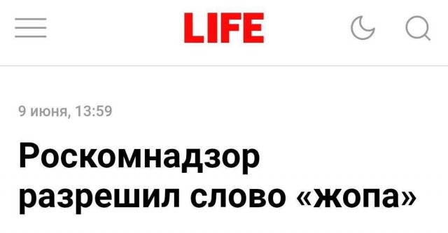 Роскомнадзор разрешил слово «жопа»