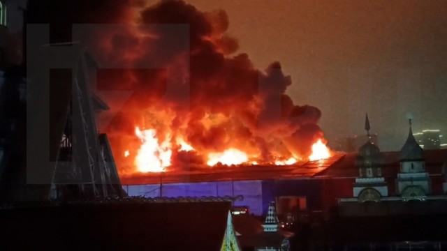 В Москве произошел пожар на территории Кремля в Измайлово