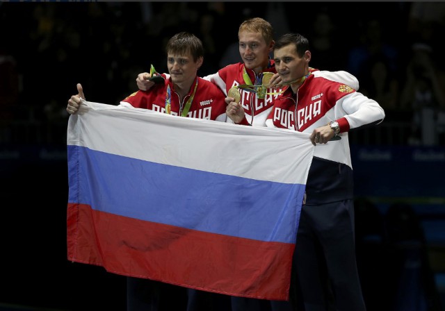 Полный комплект олимпийских медалей для России