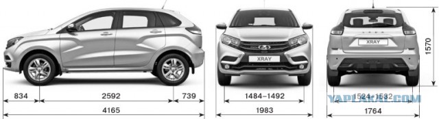 Появились первые фото ультрабюджетного Lada Xray