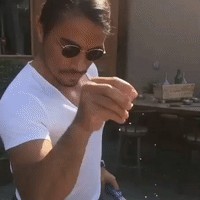 Маленький бык вырос дома и теперь думает, что он собака