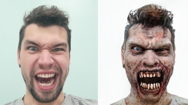 Make Me A Zombie! Нейросеть превратит Вас в зомби