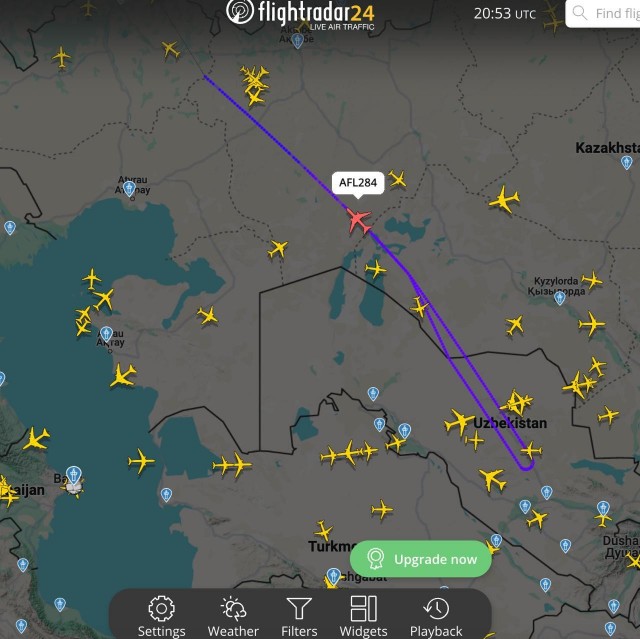 Самолёт «Аэрофлота», который следовал из Москвы на Пхукет, возвращается обратно в Шереметьево.