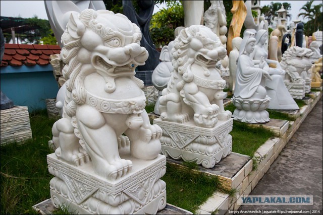 Как делают каменные скульптуры во Вьетнаме