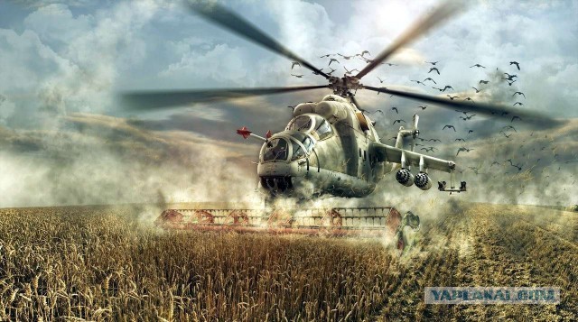Полет Ми-24 на ПМВ