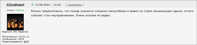 Пилоты в этой ситуации не могли сделать абсолютно ничего; сказать друг другу им тоже было нечего, поэтому экипаж погиб молча