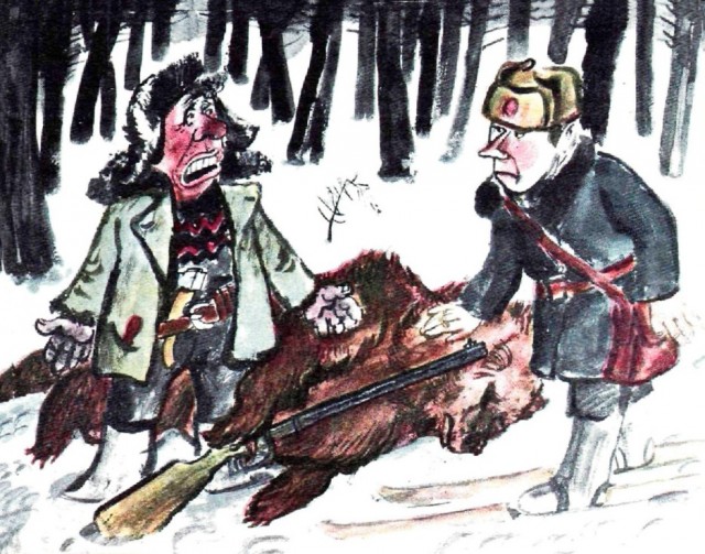 Советские карикатуры из журнала "Крокодил"