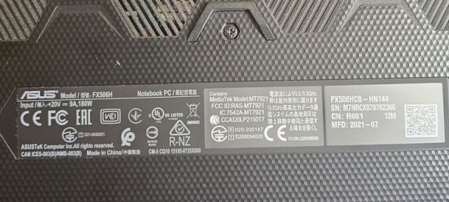 Ноутбук asus TUF Gaming F15 Core i5 10300H 42000руб