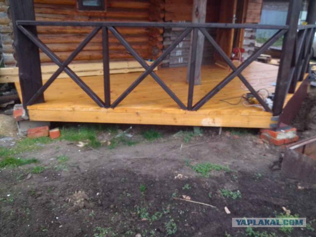 Продолжение бани-беседка.