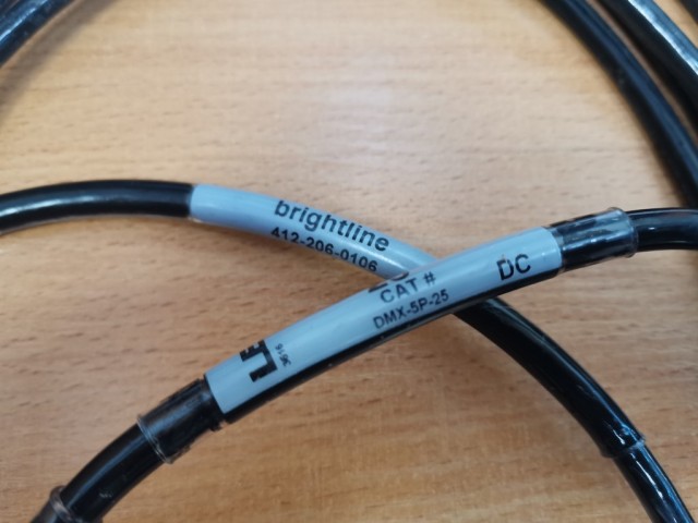 DMX Cable кабель DMX, 5-pin dmx-5p-25