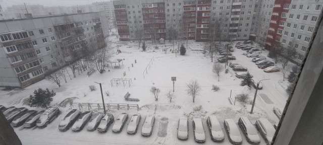 А из нашего окна