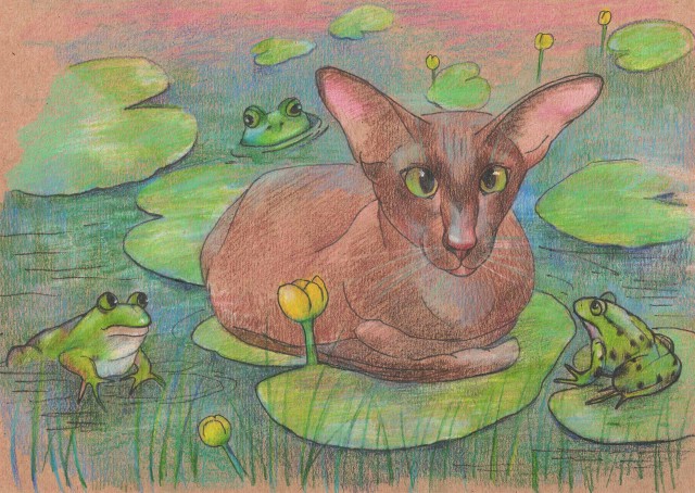 Мои нарисованные картинки с котиками