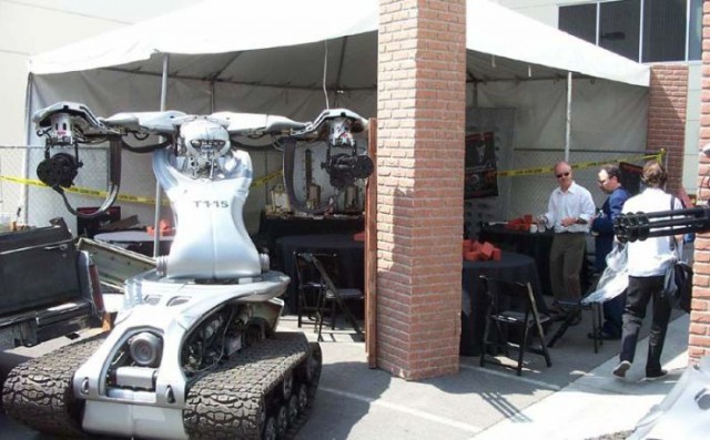 Кадры со съемочной площадки "Терминатора"