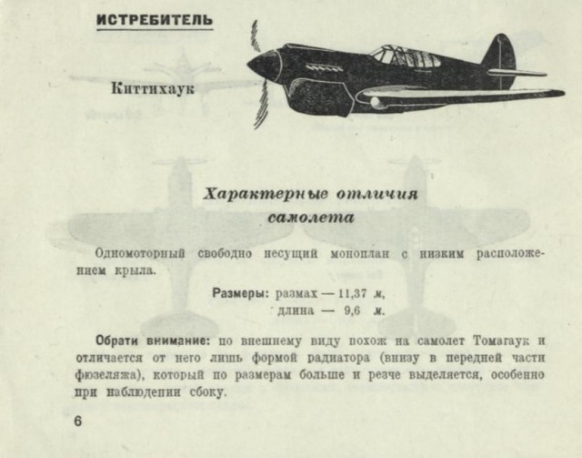 Силуэты английских и американских самолетов