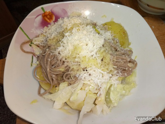 Греча с картошкой